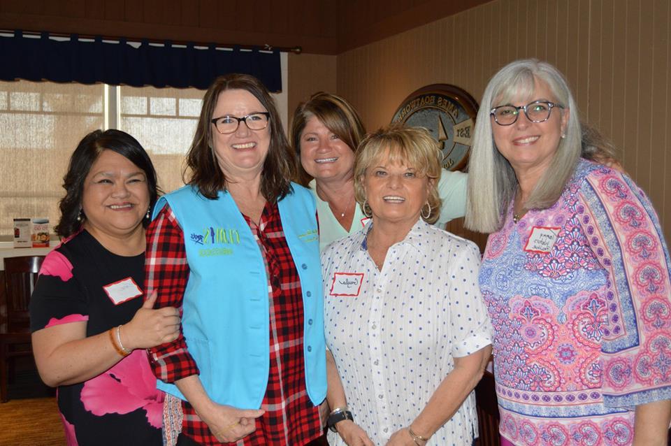 Gayla Brumfield (center) and fellow chamber members
